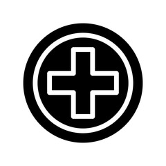 Obraz premium Crossroad glyph icon