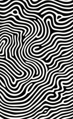 abstract wavy black and white background pattern