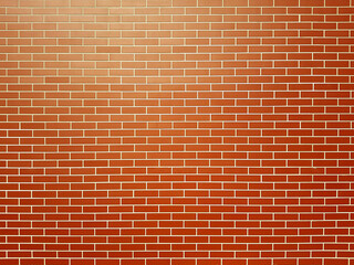 Red new brick wall texture background.