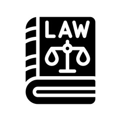 law glyph icon