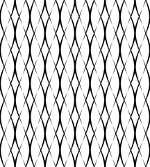Vector seamless texture. Modern geometric background.Mesh in interlacing curved stripes.