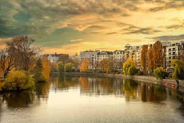 Foto op Canvas Spree in Berlin im Herbst © sweasy