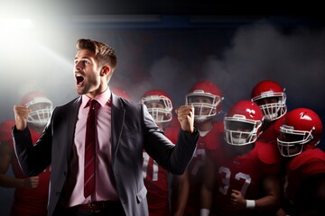 Leadership Unleashed: Experience the electrifying impact of a high school football coach's passionate speech, igniting a fire of motivation, leadership, and success within a captivated sports team