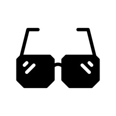 glasses glyph icon