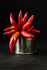 bunch of Calabrian red chillies