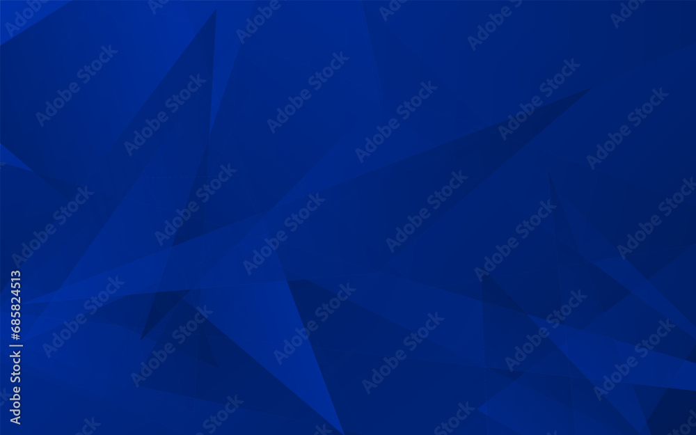 Poster abstract bright background of random triangles of different sizes and transparency. conceptual techn