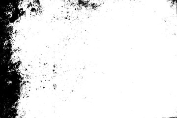 Fototapeta premium Grunge border vector texture background. Abstract frame overlay. Dirty and damaged backdrop. Vector graphic illustration with transparent white. EPS10.