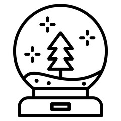 Snow Globe Icon Element For Design