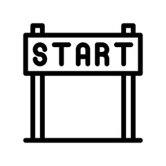 start line line icon