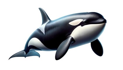 Obraz premium Orca Whale Isolated on White