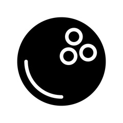 Fototapeta premium bowling ball glyph icon