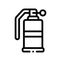 smoke grenade line icon