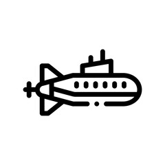 submarine line icon
