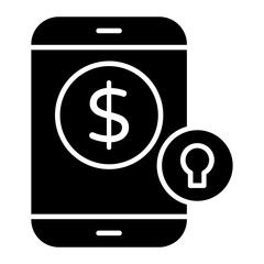 Mobile Payment Glyph Icon