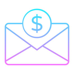 Money Email Gradient Icon