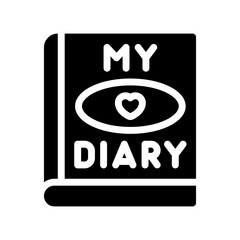 diary glyph icon