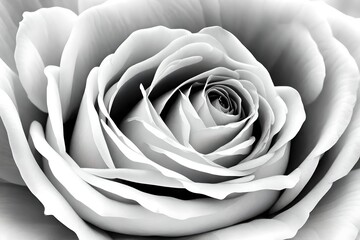 white rose isolated on black