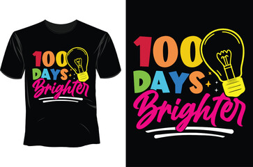 100th day of school T Shirt Design