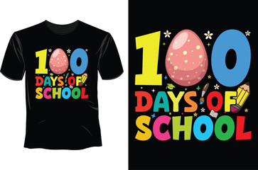 100th day of school T Shirt Design