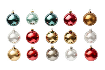 set of christmas balls