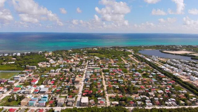 DFC San Pedro Drone Video of small Village on Island