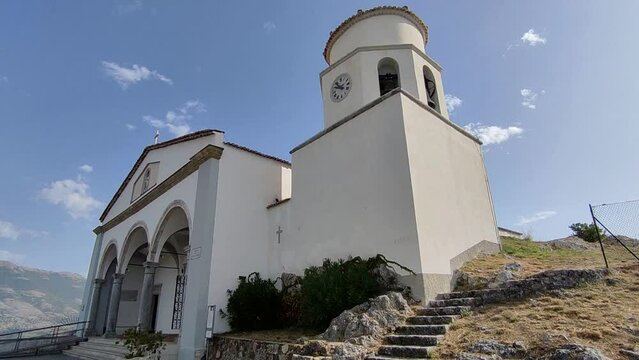 Maratea - Panoramica della Chiesa di San Biagio dalla strada di accesso