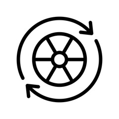 recycle line icon