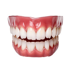 White teeth on transparent background PNG image