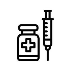 syringe line icon