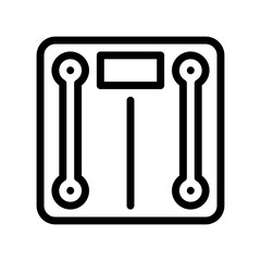 weight scale line icon