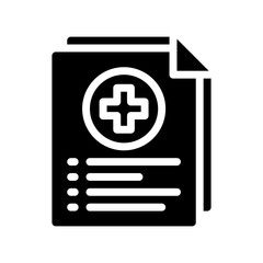 health insurance glyph icon