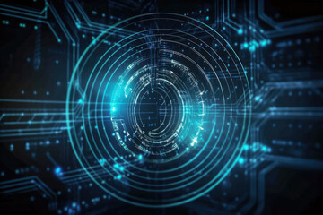 Obraz premium energy of realms Technology background of Cybersecurity with data protection