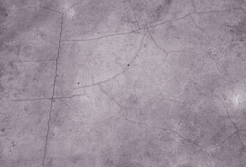 crack on cement wall bare polished grey color and smooth surface texture concrete material vintage...