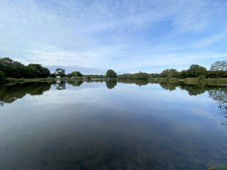 A view of Alderford Lake in Shropshire