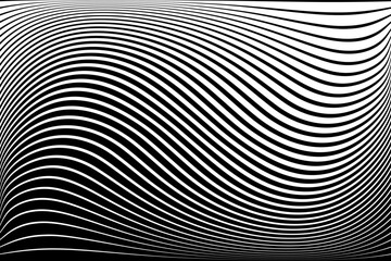 Wavy Lines Textured Background with 3D Illusion and Twisting Movement Effect.