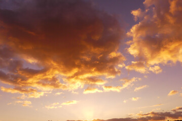 Fototapeta premium Beautiful clouds in the sky. Cumulonimbus clouds moving gently in the wind.
