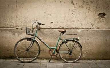 Fototapeta premium old bicycle in the street