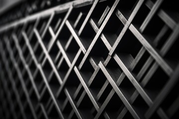 A black and white photo of a wine rack. This versatile image can be used to depict wine collections, interior design, wine tasting events, or even as a background for wine-related articles and blogs.