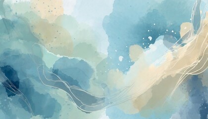 abstract watercolor colorful pastel background pick and blue color with splash liquid fluid texture