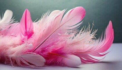 beautiful pink feathers