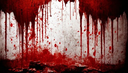 blood on wall halloween background