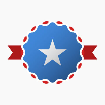 recommend clip art: Creative Somalia Flag Emblem Badge