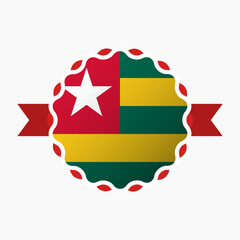 Creative Togo Flag Emblem Badge