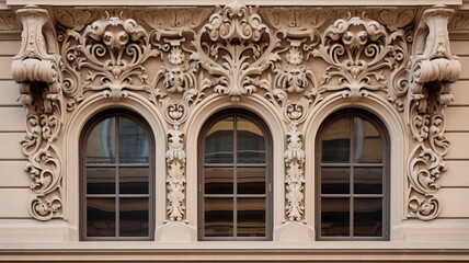Architectural Elegance: A Photographic Exploration of Captivating Details - Windows, Doors, and Street Adornments. Generative AI