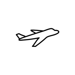 Fototapeta na wymiar Plane outline icon