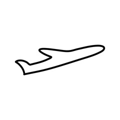 Plane outline icon