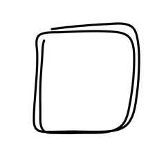 hand drawn borders. Collection of decoration elements for collage. Vector illustration.