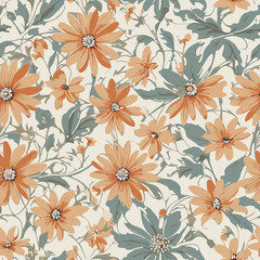 Seamless Spring Floral Pattern