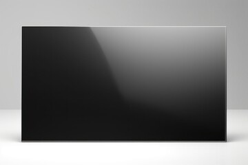 Realistic photo of light gray acrylic sheet with copy space