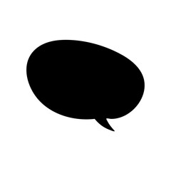 speech bubble Silhouette 
